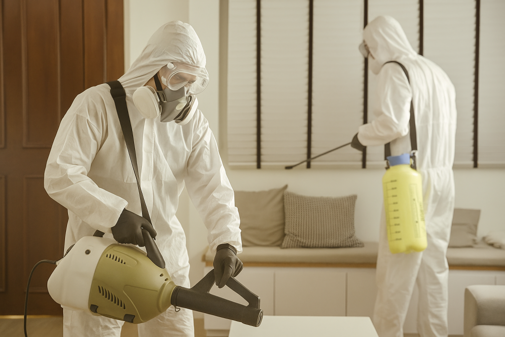 formaldehyde removal being done by professional Singapore cleaning agency